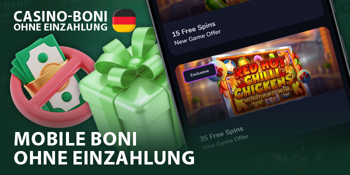 Holen Sie sich Boni ohne Einzahlung in mobilen Online-Casinos in Deutschland